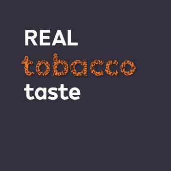 Real tobacco taste.