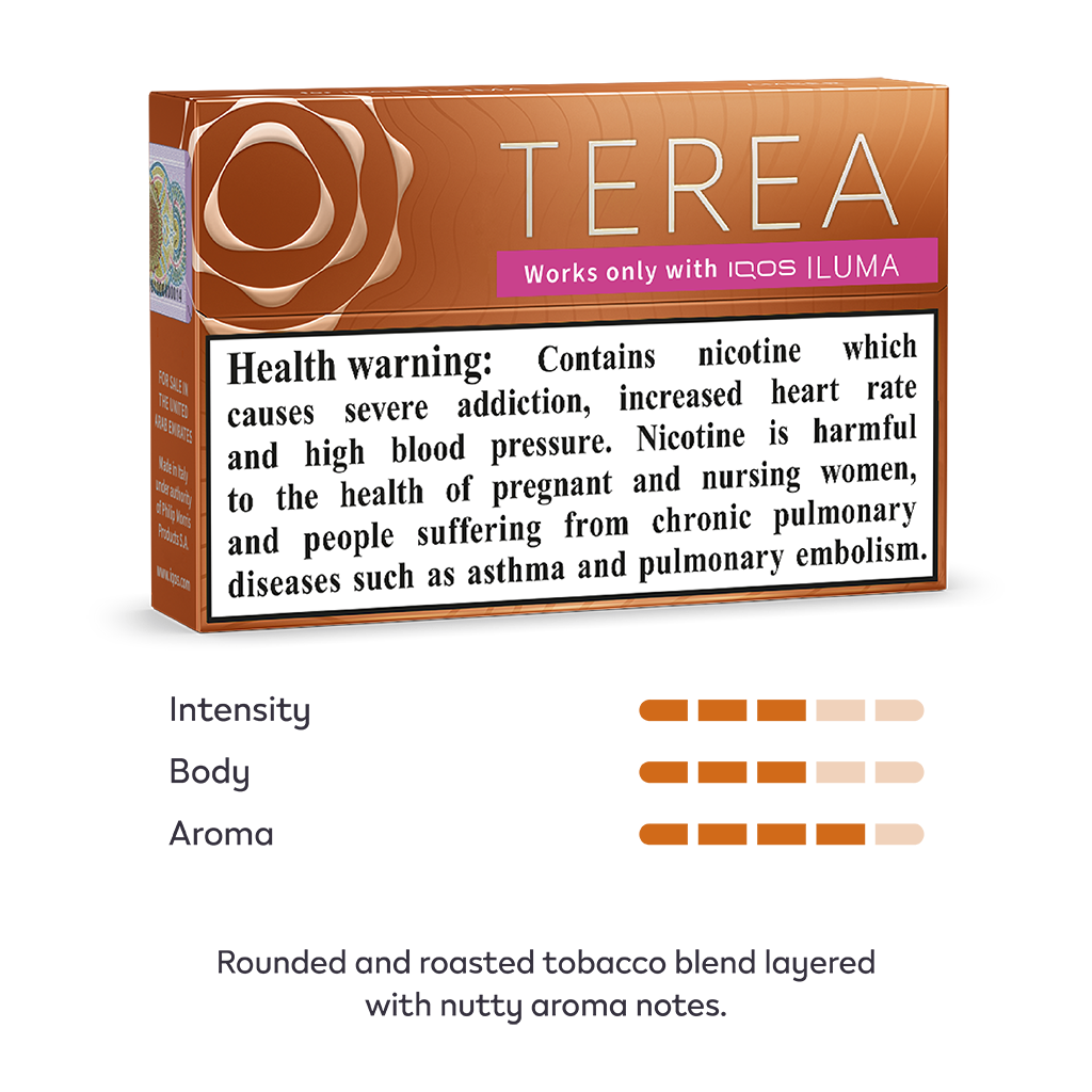 Buy TEREA Amber Pack For IQOS ILUMA IQOS United Arab Emirates