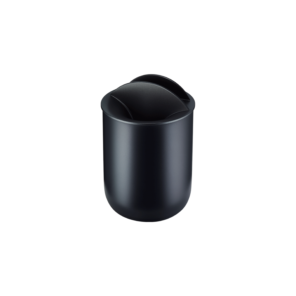 [4 Farben] e-smoQ Aschenbecher mit Deckel für elektronische Zigaretten IQOS  3/3 DUO Zubehör | Ashtray Für Auto, Büro, Zuhause und Draussen (Schwarz)