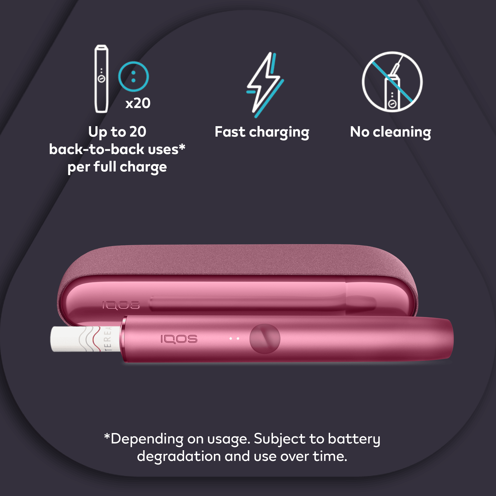 Buy New Heating Tobacco Devices Sunset Red lLUMA | IQOS Philippines